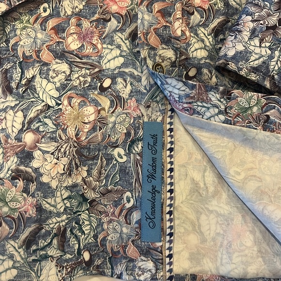 Robert Graham Men Size L SANTA CRUZ LONG SLEEVE BUTTON DOWN SHIRT Worn Once - Picture 3 of 5